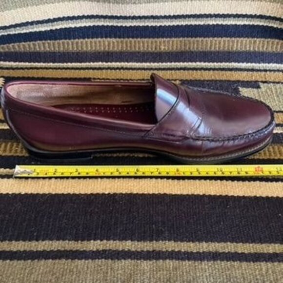 G.H. Bass Weejuns Classic Logan Leather Penny Loafers Burgundy HTF Size 15 Mens - Picture 6 of 7